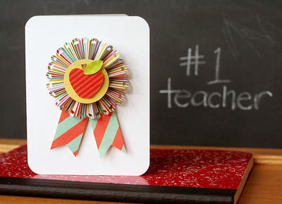 Teaching Award Ribbon Card