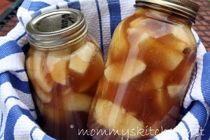 Apple Pie Filling in a Jar