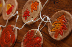 Fall Salt Dough Ornaments