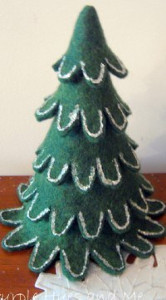 Felt Christmas Stacked Tree