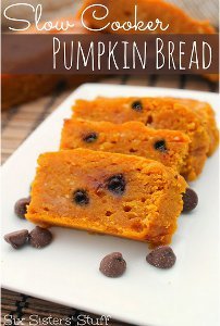 Slow Cooker Chocolate Chip Pumpkin Bread