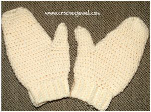 Cream Colored Mittens