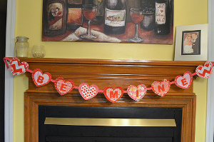 Be My Valentine No Sew Garland