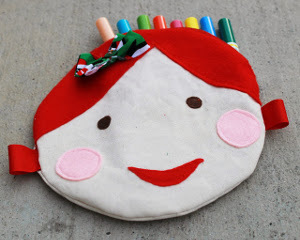 Doll Face Circle Pouch