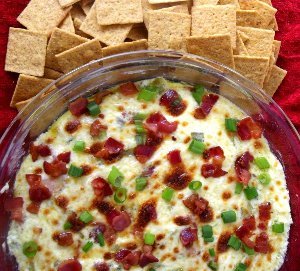 Cheesy Swiss Bacon Dip