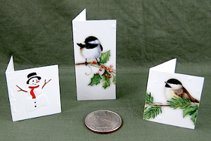 Recycled Christmas Card Folded Tags