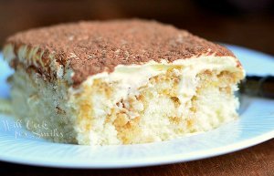 Tiramisu Poke Cake