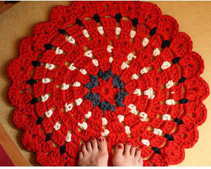 Vibrant Granny Circle Rug