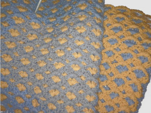 Reversible Baby Shell Blanket