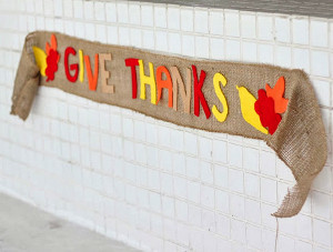 Give Thanks DIY Banner