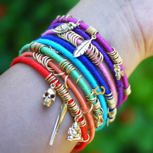 Colorful DIY Wrap Bracelets
