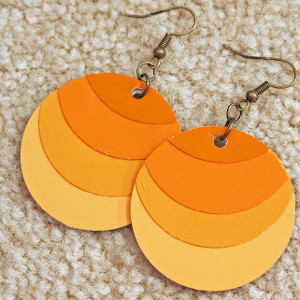 Ombre Paint Chip Earrings