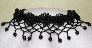 Black Victorian Choker Necklace