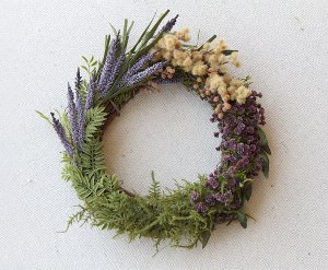 Super Easy Flower Blocked DIY Wreath