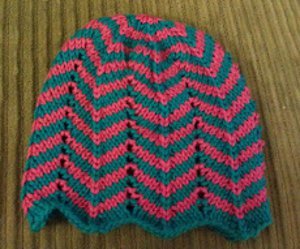 crochet chevron hat pattern