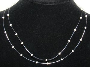 Pearl Floating Illusion Necklace