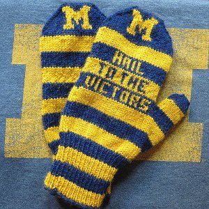 Striped Wolverine Mittens