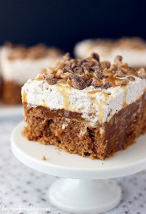 Seductive Double Pumpkin Poke Cake