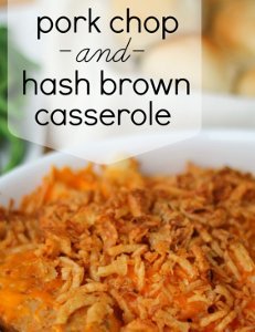 Pork Chop and Hash Brown Casserole