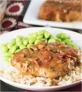 Slow Cooker Smothered Pork Chops