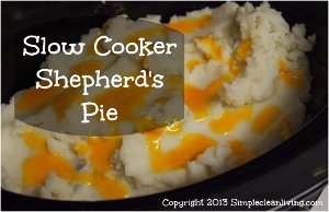 Slow Cooker Cheddar-Topped Shepherd's Pie Recipe