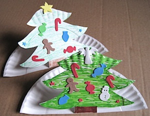 Pop Up Paper Plate Christmas Tree