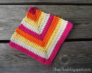 Rainbow Sherbet Dishcloth