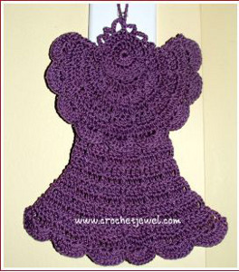 Crochet Angel Dishcloth