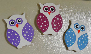 Polka Dot Owl Magnets