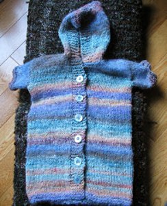 Blueberry Dreams Baby Coat