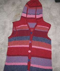 Striped Weekend Vest