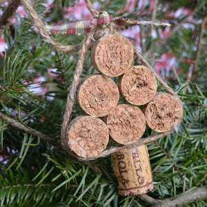 Christmas Tree Cork Ornament