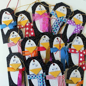 Decorated Penguin Gift Tags