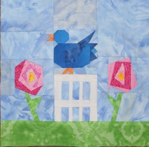 Blue Bird of Happiness Block