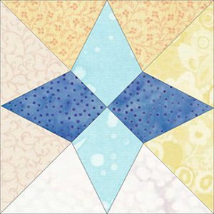 Arkansas Snowflake Star Quilt Block