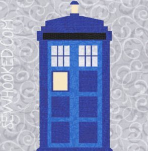 TARDIS Quilt Block Pattern