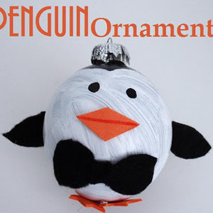 Adorable Painted Penguin Ornament