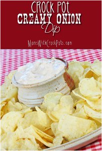 Slow Cooker Creamy Onion Dip