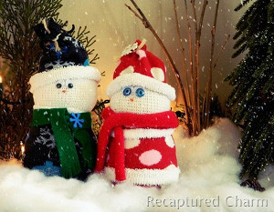 Sweet Sock Snowmen