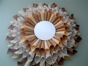 Paper Ephemera Sunburst Mirror