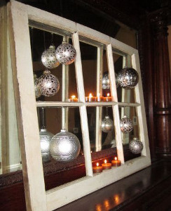 Shabby Chic Christmas Window