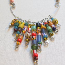 African Christmas Bead Necklace