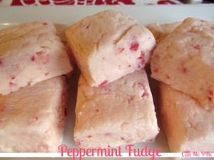 3-Ingredient Peppermint Fudge