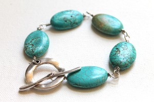 Chunky Turquoise Bracelet