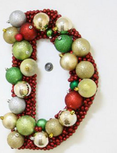 Monogrammed Christmas Wreath