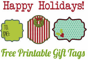 Free Printable Holiday Gift Tags