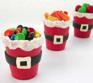 Edible Santa Suit Candy Cups