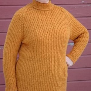 Honeycomb Turtleneck Sweater