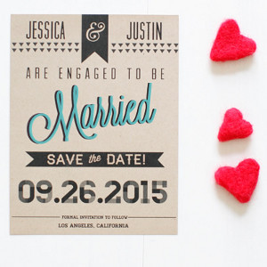 Sleek and Chic Free Printable Save the Date