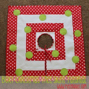 Premier christmas box tree skirt Boxy Christmas Tree Skirt Pattern | FaveQuilts.com